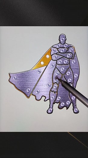 Captivating Superhero Drawing Process in Real Time