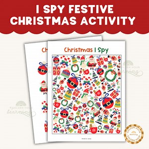 I Spy Christmas Activity | Festive Christmas Seek And Find Printable