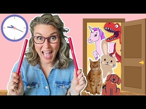 Tick Tock Goes the Clock! Rhythm Stick Song 🥁 | Pretend & Play Music for Kids