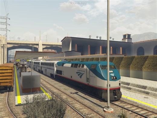 Fivem火车系统，在fivemm多人服务器里面搭乘火车通勤