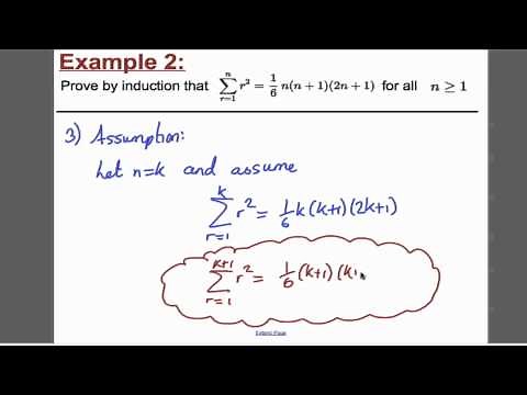 Proof by induction - Sums (1) FP1 Edexcel A-Level Maths