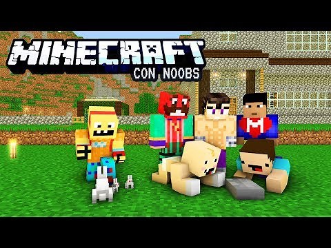 MINECRAFT CON NOOBS - EL BOTON SECRETO,SI LO PULSAS... 😱 #8