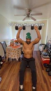 No Gym No Problem. #shoulderworkout #homework #nogymnoproblem #dumbbellworkout #movementismedicine