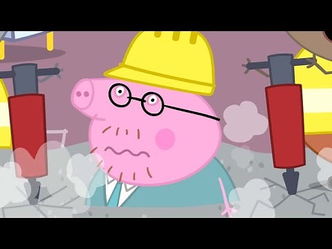 Daddy Pig Gets Stuck in Concrete 🐷🧱️