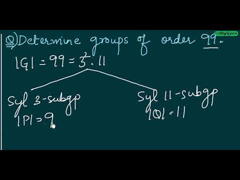 Group Theory - Classification of Groups of order p²q (p^2q) (p-square q) (Result and Example)
