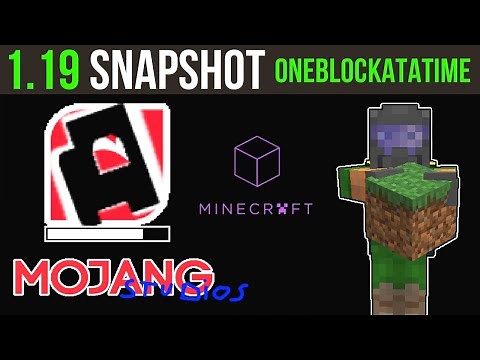 Minecraft 1.19 Snapshot 22W13oneblockatatime - Inventory Fixed Forever!