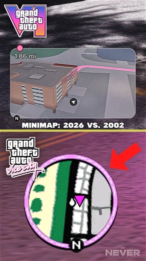 Minimap EVOLUTION 🗺️ | GTA VI VS GTA Vice City Minimap Comparison