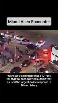 The Miami Alien Encounter happened at the Bayside Marketplace Mall on New Year’s Day 2024