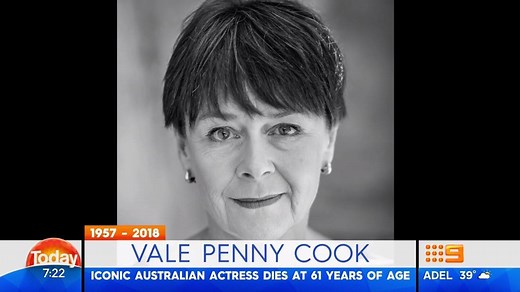We're mourning the loss of Australian actress Penny Cook, who died after a battle with cancer at the age of 61. Our thoughts are with her loved ones during this difficult time. ❤️ #9Today | TODAY