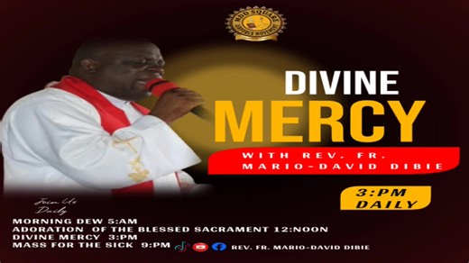 DIVINE MERCY WITH REV. FR. MARIO-DAVID DIBIE Lumen Christi Family A/c NO. : 1011029404 BANK : ZENITH BANK BANK OF AMERICA A/C NAME: MDD SQUARE INTERNATIONAL A/C NUMBER: 48818505323 ROUTING NUMBER:111000025 ZELLE: mariodaviddibie@gmail.com SWIFT CODE:BOFAUS3N MDD SQUARE FLUTTERWAVE: https://flutterwave.com/pay/emyf3wftha6h CONTACT/ WHATSAPP: 08060001548 | Rev Fr Mario-David Dibie (Director Lumen Christi Family Adoration Ministry