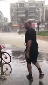 Fighters Unite team vs Typhoon Mangkhut in China