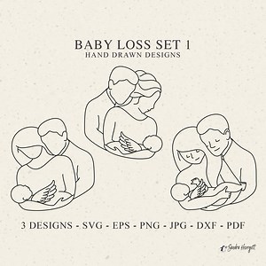 Baby Loss Plotter File Svg Dxf Png Jpg Memorial Cricut Silhouette Child Angel Wing Vinyl Laser Cut File Bereavement Miscarriage Stillborn - Etsy