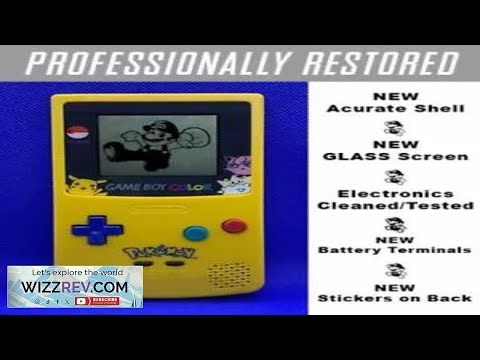 GameBoy Color Pokemon Pikachu Edition Nintendo System GLASS LENS Game Boy GBC