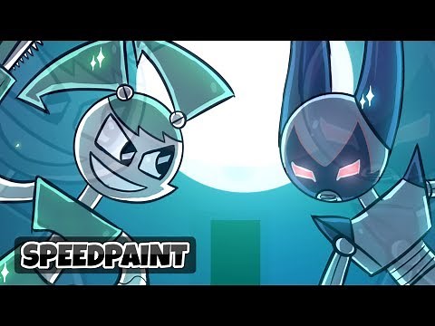 XJ9 Jenny vs Robotboy Speedpainting 3