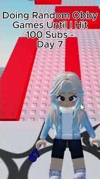 day 7 of doing random obby games #roblox #robloxgames
