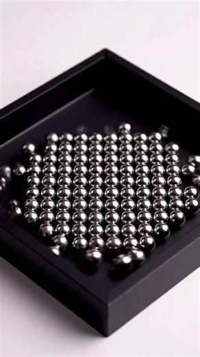Steel Beads Perfect Hex Grid😵‍💫 Oddly Satisfying (Silent)