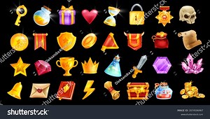 Cartoon Game Elements Collection: Over 87,720 Royalty-Free Licensable Stock Illustrations & Drawings | Shutterstock