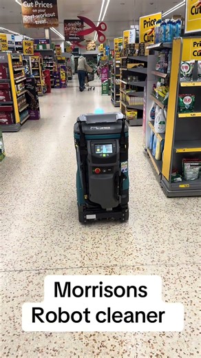 The ROBOT cleaner in Morrisons supermarket today. Ha ha