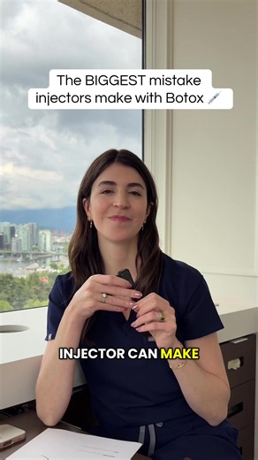 Before you get Botox, know this… Cosmetic dermatologist shares common mistakes injectors make and what separates good Botox from bad Botox. #cosmeticinjector #botox