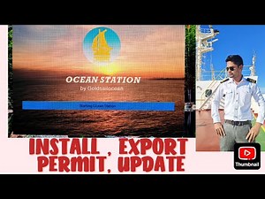 OCEAN STATION ADC SOFTWARE HOW TO INSTALL CHART PERMIT AND EXPORT PERMIT.2ND OFFICER JOB,3RD OFFICER