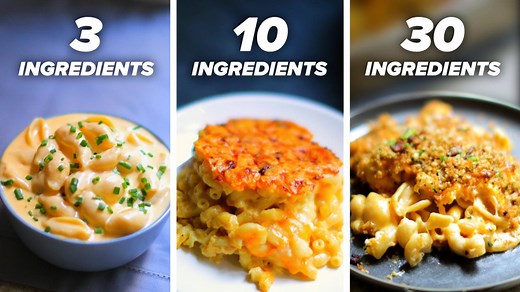 1.3M views · 2.9K reactions | Follow Alvin as he makes and compares mac 'n' cheese with 3, 10, and 30 ingredients. Get fall recipes, food quizzes, cooking hacks, and more sent to your inbox 4x/week. Sign up for the Tasty newsletter https://bzfd.it/2BwmYsd | Tasty | Facebook