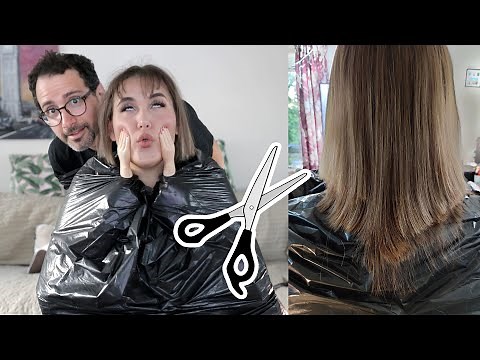 I let my boyfriend CUT my HAIR REALLY SHORT 😱