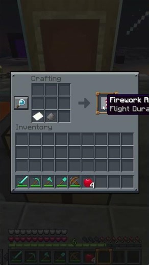Minecraft Guide: How to craft Firework Rocket #shortvideo #minecraft #mctutorial #gaming #tutorial