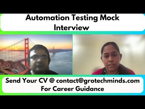 Automation Testing Mock Interview | Real Interview Questions & Answers #selenium #mockinterview