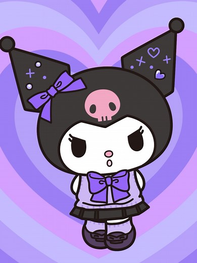 ねえねえ！こんなアタイも可愛いだろ？💜 #世界クロミ化計画 #kuromifytheworld #クロミ #kuromi #サンリオ #sanrio