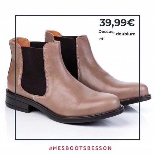 Ces chelsea boots en cuir marron présentent des lignes classiques indémodables dans une irréprochable qualité. Cet accessoire élégant viendra finaliser avec style toutes nos tenues préférées de la saison. La qualité à prix tout doux, un vrai coup de cœur. ❤️ 5 coloris disponibles Ref : 22001169 | Besson Chaussures