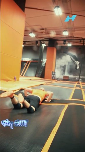 Elevate your fitness with FLY HIIT trampoline Group Training #dubaifitness