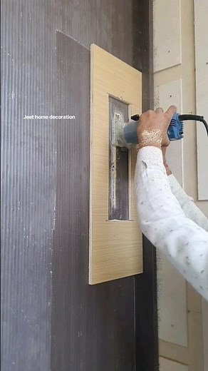 concealed handle fitting process very easy #woodworking #furniture #shortvideo