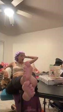 Joi Lightskin Ebony Soles On Desk (1) [SHORTS]