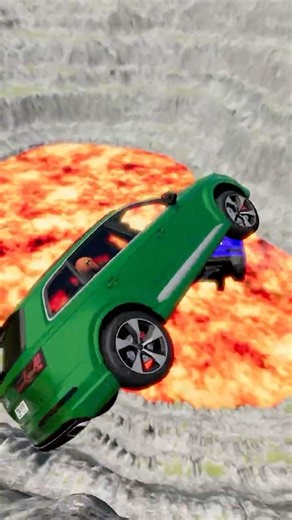 Cars vs Giant Lava Pit – BeamNG.drive #beamng #shorts #beamngdrive #automobile #usa #viral #brasil