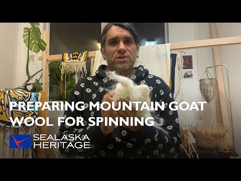 Preparing Mountain Goat Wool for Spinning with Tlingit Weaver Laine Rinehart
