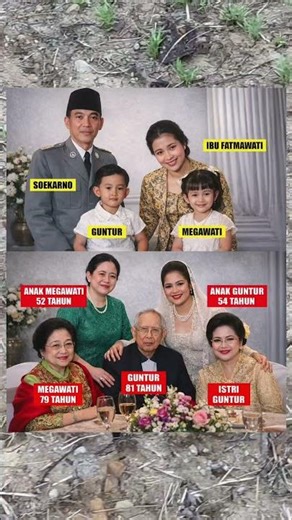 EXPENSIVE PHOTO OF PRESIDENT SOEKARNO!! THE MOST EXPENSIVE PORTRAIT OF SOEKARNO, HIS WIFE AND CHI...