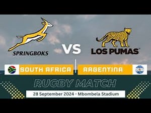 SPRINGBOKS vs. Argentina FULL MATCH