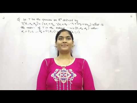 Linear transformation of a matrix