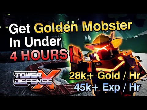 The BEST Way to Grind for Golden Mobster in Tower Defense X