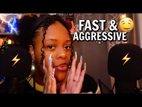ASMR - FAST & AGGRESSIVE MOUTH SOUNDS FOR STRONG TINGLES ⚡️👄 (NOT CLICKBAIT 😁)