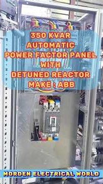 ABB : 350kVAR APFC Panel Board With 7% Detuned Reactor Manufacturing & Testing #electrical
