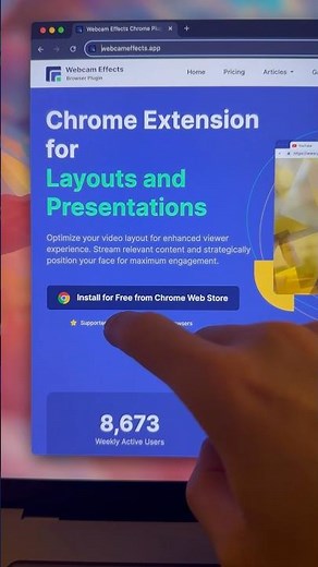 Enhance your webcam quality and effects #ai #productivity #webcam #aitools