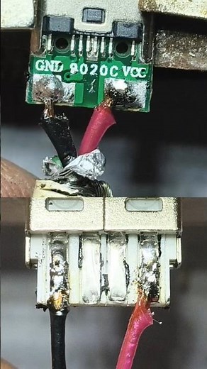 How to Solder Wires to USB Type-C & Micro USB Ports | Easy DIY Charging Port Repair #diy #shorts