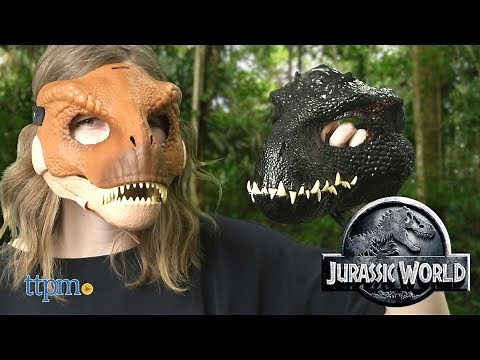 Jurassic World Tyrannosaurus Rex & Indoraptor Masks from Mattel