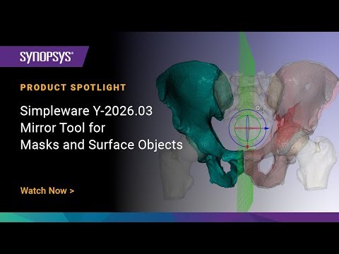 Simpleware Y-2026.03 - Mirror Tool for Masks and Surface Objects