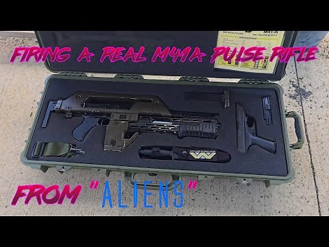LIVE FIRING an M-41A Pulse Rifle (From Aliens)