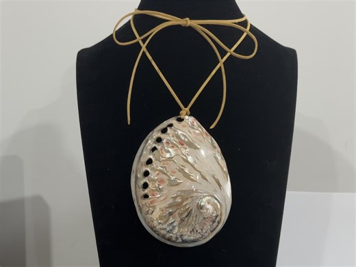 Abalone Shell Pendant Necklace: Natural Boho Bridal Jewelry - Etsy