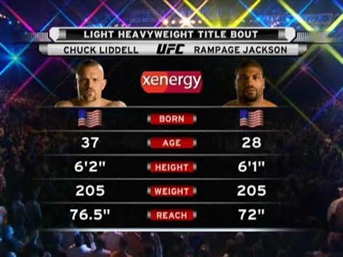 Chuck Liddell vs Rampage Jackson