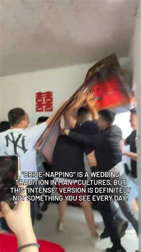 lingting | “Bride-napping” is a wedding tradition in many cultures, but this “intense” version is definitely not something you see every day! Is it a... | Instagram
