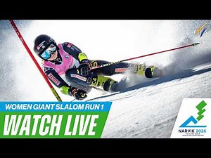 LIVE I Narvik (NOR) - W - Giant Slalom Run 1 - FIS Alpine Junior World Ski Championships